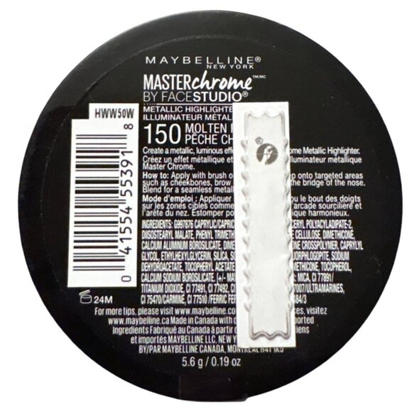Maybelline Master Chrome Metallic Highlighter 150 Molten Peach - Picture 3 of 5